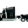 Peterbilt 589 with Stand Up Sleeper Cab Black 1/87 (HO) Plastic Model Car by HO Logistics