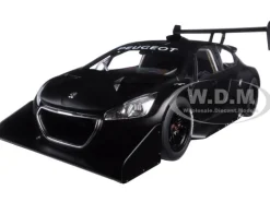 2013 Peugeot 208 T16 Pikes Peak Race Car Plain Black Version 1/18 Model Car Autoart 81356