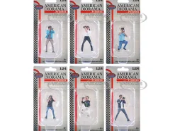 Photographers 6 piece Figure Set for 1/24 Scale Models by American Diorama