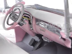 1955 Pink Cadillac Fleetwood Series 60 Special Elvis Presley 1/18 Diecast Model Car Greenlight 12950