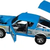 1966 Plymouth Barracuda "Hemi Hustler" Blue with White Stripes Limited Edition to 374 pieces Worldwide 1/18 Diecast Model Car by ACME
