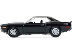 1970 Plymouth 'Cuda AAR Black with Gray Stripes "Barrett-Jackson" Series 16 1/64 Diecast Model Car by Greenlight