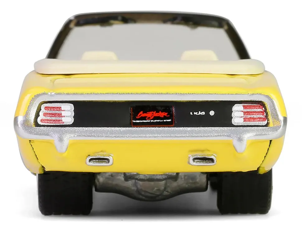 1970 Plymouth 'Cuda Convertible Yellow "Barrett-Jackson" Series 15 1/64 Diecast Model Car by Greenlight