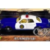 1975 Plymouth Fury "Osage County Sheriff" Blue and White 1/24 Diecast Model Car by Greenlight