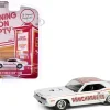 1970 Plymouth Hemi Barracuda "Ramchargers" White with Red Stripes "Running on Empty" Series 17 1/64 Diecast Model Car by Greenlight