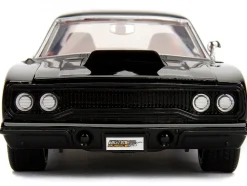 1970 Plymouth Road Runner 440 Black with Red Interior Bigtime Muscle Series 1/24 Diecast Model Car Jada 99581