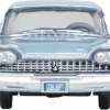 1959 Plymouth Savoy Sedan Powder Blue 1/87 (HO) Scale Diecast Model Car by Oxford Diecast
