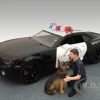 Police Guy & K9 Unit Dog Figure Set For 1:18 Models American Diorama 23900