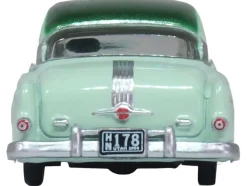 1954 Pontiac Chieftain 4 Door Shannon Green with Brookmere Green Top 1/87 (HO) Scale Diecast Model Car by Oxford Diecast