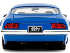 1972 Pontiac Firebird #72 Blue with White Stripe Chevron Bigtime Muscle Series 1/24 Diecast Model Car Jada 35026