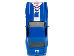 1972 Pontiac Firebird #72 Blue with White Stripe Chevron Bigtime Muscle Series 1/24 Diecast Model Car Jada 35026