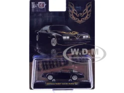 1978 Pontiac Firebird Trans Am Black with Hood Graphics Limited Edition to 12650 pieces Worldwide 1/64 Diecast Model Car by M2 Machines