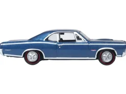 1966 Pontiac GTO Fontaine Blue Metallic 1/87 HO Scale Diecast Model Car Oxford Diecast 87PG66001