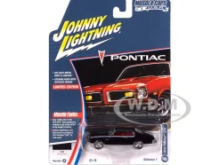 1974 Pontiac GTO Starlight Black with Red Interior "Muscle Cars USA" Series 1/64 Diecast Model Car by Johnny Lightning