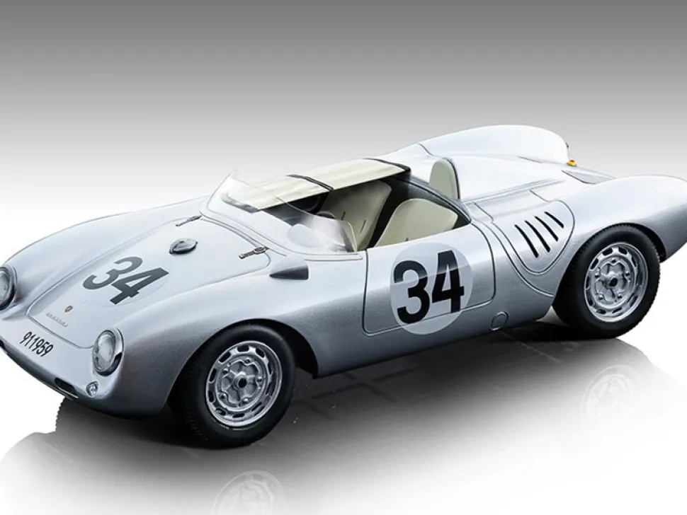 Porsche 550 A #34 Storez Crawford 24 Hours Le Mans 1957 Mythos Series Limited Edition 80 pieces Worldwide 1/18 Model Car Tecnomodel TM18-141B