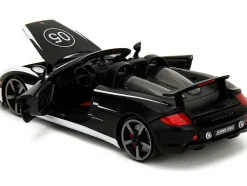 Porsche Carrera GT Convertible #05 Black with White Graphics 