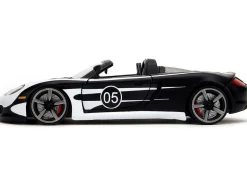Porsche Carrera GT Convertible #05 Black with White Graphics 