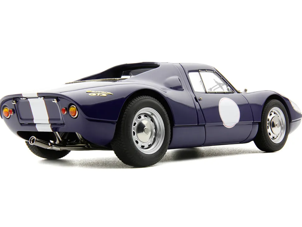Porsche 904 Carrera GTS Dark Blue with White Stripe "Bonhams Scottsdale Auction 2017" Limited Edition to 1000 pieces Worldwide 1/18 Diecast Model Car by CMC