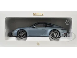 2024 Porsche 911 Carrera Polar Silver Metallic 1/18 Diecast Model Car by Norev