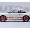Porsche 911 Carrera 2.7 RS Grand Prix White with Red Stripes and Wheels 1/18 Model Car by Autoart