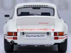 Porsche 911 Carrera 2.7 RS Grand Prix White with Red Stripes and Wheels 1/18 Model Car by Autoart