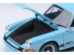 Porsche 911 Carrera 2.7 RS Gulf Blue with Black Stripes and Wheels 1/18 Model Car by Autoart