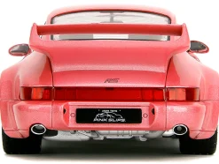 Porsche 911 Carrera RS (964) Pink Metallic with White Stripes 
