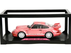 Porsche 911 Carrera RS (964) Pink Metallic with White Stripes 