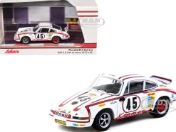 Porsche 911 Carrera RSR 2.8 #45 Erwin Kremer - Paul Keller - Clemens Schickentanz "Kremer Racing Team" GTS 3.0 Class Winner "24 Hours of Le Mans" (1973) "Collab64" Series 1/64 Diecast Model Car by Schuco & Tarmac Works