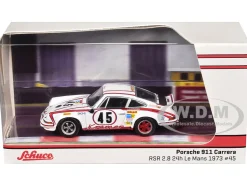 Porsche 911 Carrera RSR 2.8 #45 Erwin Kremer - Paul Keller - Clemens Schickentanz "Kremer Racing Team" GTS 3.0 Class Winner "24 Hours of Le Mans" (1973) "Collab64" Series 1/64 Diecast Model Car by Schuco & Tarmac Works