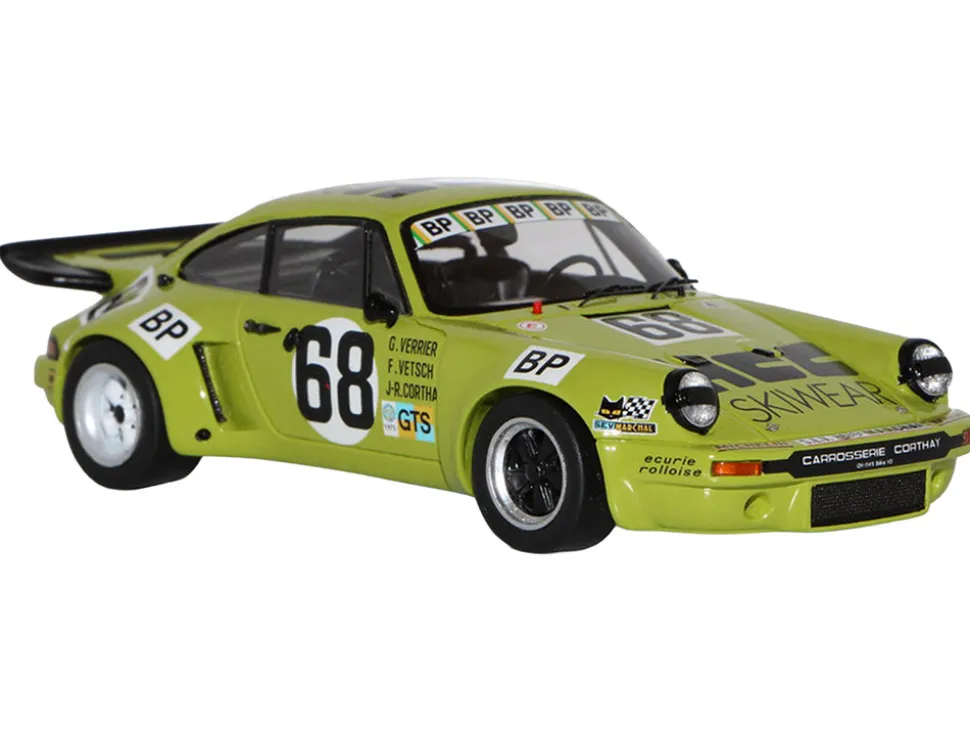 Porsche 911 Carrera RSR 3.0 #68 Guy Verrier - Florian Vetsch - Jean-Robert Corthay "24 Hours of Le Mans" (1975) 1/64 Model Car by Spark