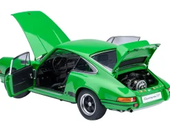 Porsche 911 Carrera 2.7 RS Viper Green with Black Stripes and Wheels 1/18 Model Car by Autoart