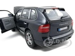 2008 Porsche Cayenne Turbo Metallic Black 1/18 Diecast Model Car Motormax 73179
