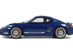 2012 Porsche Cayman R Aqua Blue Metallic 1/18 Model Car by GT Spirit