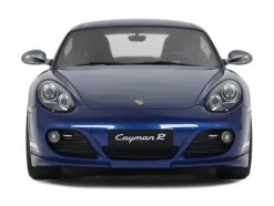 2012 Porsche Cayman R Aqua Blue Metallic 1/18 Model Car by GT Spirit