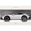 2023 Porsche 911 Dakar Ice Gray Metallic 1/18 Diecast Model Car by Norev