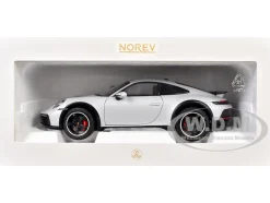 2023 Porsche 911 Dakar Ice Gray Metallic 1/18 Diecast Model Car by Norev