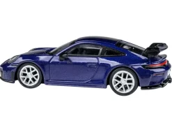 2025 Porsche 911 GT3 (992.2) Gentian Blue Metallic with Carbon Stripe 1/64 Diecast Model Car by Paragon Models