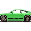 Porsche 911 GT3 (997) Green with Black Accents "Fast X" (2023) Movie "25 Years of Fast & Furious" Series 1/24 Diecast Model Car by Jada