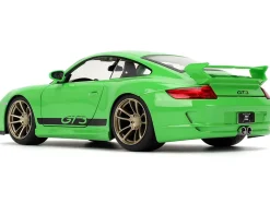 Porsche 911 GT3 (997) Green with Black Accents "Fast X" (2023) Movie "25 Years of Fast & Furious" Series 1/24 Diecast Model Car by Jada