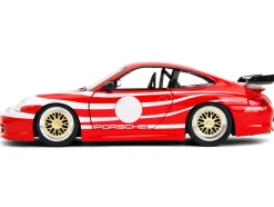 Porsche 911 GT3 (996) Red with White Graphics