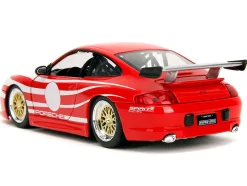 Porsche 911 GT3 (996) Red with White Graphics