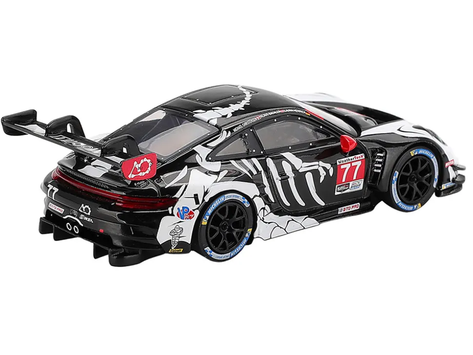 Porsche 911 GT3 R #77 Klaus Bachler - Laurin Heinrich - Michael Christensen "AO Racing Skeleton Rexy" GTD Pro IMSA "Petit Le Mans" (2025) Limited Edition 1/64 Diecast Model Car by Mini GT