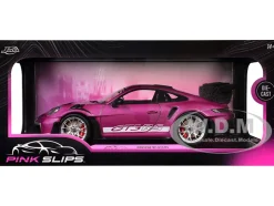 Porsche 911 GT3 RS Red Violet Metallic with White Stripes 