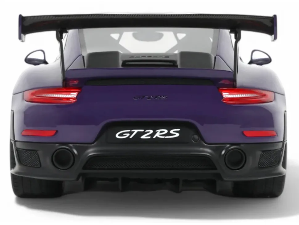 2021 Porsche 911 (991.2) GT2 RS Ultraviolet Metallic with Carbon Stripes 1/18 Model Car by GT Spirit