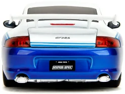 Porsche 911 GT3 RS (996) #845 White and Blue Metallic