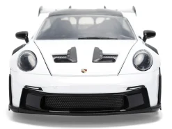 Porsche 911 GT3 RS (992) #12 White with Blue Stripes and Carbon Top 