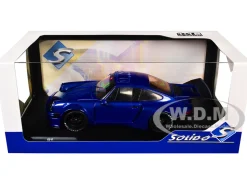 2024 Porsche 911 KS-R by Khyzyl Saleem Dark Blue Metallic 1/18 Diecast Model Car by Solido