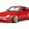1996 Porsche 911 993 3.8 RSR Guards Red Gold Wheels 1/18 Model Car GT Spirit GT366