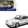 1994 Porsche 911 (964) RS Silver Metallic with Black Stripes 1/43 Diecast Model Car by Solido